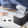 image:imageVEVOR Water Dispenser with Ice Maker 3in1 Countertop Water Dispenser 35 LBS24H 12 Cubes7 Min Fast Ice Making with 4 LBS Storage BulletCrushed ICES amp ColdWater for Home Kitchen Party26lbs24H