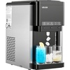 image:imageVEVOR Water Dispenser with Ice Maker 3in1 Countertop Water Dispenser 35 LBS24H 12 Cubes7 Min Fast Ice Making with 4 LBS Storage BulletCrushed ICES amp ColdWater for Home Kitchen PartyCountertop35 LBS24H