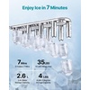 image:imageVEVOR Water Dispenser with Ice Maker 3in1 Countertop Water Dispenser 35 LBS24H 12 Cubes7 Min Fast Ice Making with 4 LBS Storage BulletCrushed ICES amp ColdWater for Home Kitchen PartyCountertop35 LBS24H