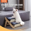 image:imageVEVOR Wood Pet Stairs 5Step Dog Stairs for Beds Sofa amp Cars 150lbs Load Capacity Floded Flat Design Stable amp Sturdy Cat amp Dog Step Ladder for Small Medium Large Older Pet Puppy EssentialsNatural
