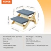 image:imageVEVOR Wood Pet Stairs 5Step Dog Stairs for Beds Sofa amp Cars 150lbs Load Capacity Floded Flat Design Stable amp Sturdy Cat amp Dog Step Ladder for Small Medium Large Older Pet Puppy EssentialsNatural