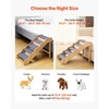 image:imageVEVOR Wood Pet Stairs 5Step Dog Stairs for Beds Sofa amp Cars 150lbs Load Capacity Floded Flat Design Stable amp Sturdy Cat amp Dog Step Ladder for Small Medium Large Older Pet Puppy EssentialsWood ColorBlue