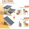 image:imageVEVOR Wood Pet Stairs 5Step Dog Stairs for Beds Sofa amp Cars 150lbs Load Capacity Floded Flat Design Stable amp Sturdy Cat amp Dog Step Ladder for Small Medium Large Older Pet Puppy EssentialsNatural
