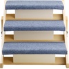 image:imageVEVOR Wood Pet Stairs 5Step Dog Stairs for Beds Sofa amp Cars 150lbs Load Capacity Floded Flat Design Stable amp Sturdy Cat amp Dog Step Ladder for Small Medium Large Older Pet Puppy EssentialsWood ColorBlue