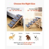 image:imageVEVOR Wood Pet Stairs 5Step Dog Stairs for Beds Sofa amp Cars 150lbs Load Capacity Floded Flat Design Stable amp Sturdy Cat amp Dog Step Ladder for Small Medium Large Older Pet Puppy EssentialsWood ColorBlue