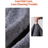image:imageVEVOR Wool Camping Blanket Large Warm Stadium Blanket Flame Retardant Great for Outdoors Picnics Hiking Sports Events Travel Car amp Bushcraft Survival Kits 64 x 88 Striped Throw BlanketGrey