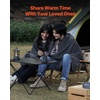 image:imageVEVOR Wool Camping Blanket Large Warm Stadium Blanket Flame Retardant Great for Outdoors Picnics Hiking Sports Events Travel Car amp Bushcraft Survival Kits 64 x 88 Striped Throw BlanketGrey