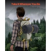 image:imageVEVOR Wool Camping Blanket Large Warm Stadium Blanket Flame Retardant Great for Outdoors Picnics Hiking Sports Events Travel Car amp Bushcraft Survival Kits 64 x 88 Striped Throw BlanketGrey