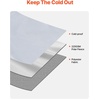 image:imageVEVOR Wool Camping Blanket Large Warm Stadium Blanket Flame Retardant Great for Outdoors Picnics Hiking Sports Events Travel Car amp Bushcraft Survival Kits 64 x 88 Striped Throw BlanketLight Grey