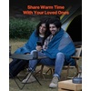 image:imageVEVOR Wool Camping Blanket Large Warm Stadium Blanket Flame Retardant Great for Outdoors Picnics Hiking Sports Events Travel Car amp Bushcraft Survival Kits 64 x 88 Striped Throw BlanketPrinted