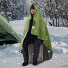 image:imageVEVOR Wool Camping Blanket Large Warm Stadium Blanket Flame Retardant Great for Outdoors Picnics Hiking Sports Events Travel Car amp Bushcraft Survival Kits 64 x 88 Striped Throw BlanketBicolor