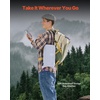 image:imageVEVOR Wool Camping Blanket Large Warm Stadium Blanket Flame Retardant Great for Outdoors Picnics Hiking Sports Events Travel Car amp Bushcraft Survival Kits 64 x 88 Striped Throw BlanketLight Grey