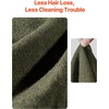 image:imageVEVOR Wool Camping Blanket Large Warm Stadium Blanket Flame Retardant Great for Outdoors Picnics Hiking Sports Events Travel Car amp Bushcraft Survival Kits 64 x 88 Striped Throw BlanketArmy Green