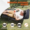 image:imageVEVOR Zero Gravity Chair 26 inch Zero Gravity Recliner Lounge Chair for Indoor and Outdoor Adjustable Anti Gravity Chair with Cushion Headrest Footrest and Cupholder 500 lbs BlackBlack