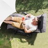image:imageVEVOR Zero Gravity Chair 26 inch Zero Gravity Recliner Lounge Chair for Indoor and Outdoor Adjustable Anti Gravity Chair with Cushion Headrest Footrest and Cupholder 500 lbs BlackGrey