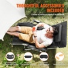 image:imageVEVOR Zero Gravity Chair 26 inch Zero Gravity Recliner Lounge Chair for Indoor and Outdoor Adjustable Anti Gravity Chair with Cushion Headrest Footrest and Cupholder 500 lbs BlackBlack