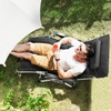 image:imageVEVOR Zero Gravity Chair 26 inch Zero Gravity Recliner Lounge Chair for Indoor and Outdoor Adjustable Anti Gravity Chair with Cushion Headrest Footrest and Cupholder 500 lbs BlackBlack