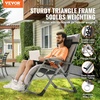 image:imageVEVOR Zero Gravity Chair 26 inch Zero Gravity Recliner Lounge Chair for Indoor and Outdoor Adjustable Anti Gravity Chair with Cushion Headrest Footrest and Cupholder 500 lbs BlackGrey