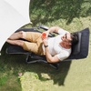 image:imageVEVOR Zero Gravity Chair 26 inch Zero Gravity Recliner Lounge Chair for Indoor and Outdoor Adjustable Anti Gravity Chair with Cushion Headrest Footrest and Cupholder 500 lbs BlackBlack