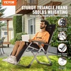 image:imageVEVOR Zero Gravity Chair 26 inch Zero Gravity Recliner Lounge Chair for Indoor and Outdoor Adjustable Anti Gravity Chair with Cushion Headrest Footrest and Cupholder 500 lbs BlackBlack