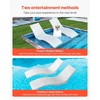 image:imageVEVOR inPool Lounge Chairs Set of 2 Chaise Lounger Inside Lounge Chairs for up to 5 Water Depths Fixed in Pools amp Floating on Water Suitable for All Pool Types Poolside amp Sun Deck Tanning