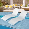 image:imageVEVOR inPool Lounge Chairs Set of 2 Chaise Lounger Inside Lounge Chairs for up to 5 Water Depths Fixed in Pools amp Floating on Water Suitable for All Pool Types Poolside amp Sun Deck Tanning