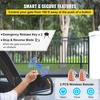 image:imageVevor Automatic Sliding Gate Opener 1400LBS with 2 Remote Controls Gate Operator Hardware Kit for Security Move Speed 43ft Per Min Electric Rolling Driveway Slide Gate MotorSilver