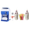 image:imageElectric Ice Shaver Crusher Machine 265lbsHour with Ice Box  100 Snow Cone Cups amp 100 Spoon Straws