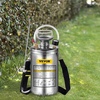 image:imageHappybuy 3 Gallon Stainless Steel Sprayer 20 Wand amp 3FT Reinforced Hose Hand Pump Sprayer with Pressure Gauge Safety Valve amp Adjustable Nozzle Weed Sprayers for Lawn Gardening amp Sanitizing15 Gallon