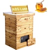 image:imageVEVOR 10 Frame Bee Hive Beeswax Coated Fir Wood Bee Hives Starter Kit Bee Boxes Langstroth Beehive Kit Transparent Acrylic Windows with Foundations for Beginners Pro BeekeepersDeep Box x 2 Medium Box x 1