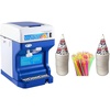 image:imageVEVOR 110V Electric Shaved Ice Machine 250W Snow Cone Maker Tabletop wAdjustable Ice Texture Ice Shaving Machine 265LBshr for Home and Commerical Use  Concession Essentials 100 Count 6oz Snow Cone Cups with 100 8 Neon Spoon Straws Pack of 200ct 100 cups100 straws