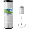 image:imageVEVOR 2026 PRO Cartridge Pool Filter Tank amp Element for Above Ground amp Inground Pools Large 320325Sq Ft Cleaner System Compatible WPumps 2 to 25 HP Up to 11769 GPH for Pools Up to 94150 GallonsElement Only