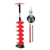 image:imageVEVOR 6 Diameter 39 Length Nylon Corless Ice Auger Drill Bit for Ice Fishing with Extra 118 Extension Rod Drill Adapter Top Plate and Blade GuardNylonversion 20