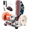 image:imageVEVOR 6 Disc Sander amp 2 x 42 Belt Sander 420W Professional Bench Belt Disc Sanders Combo with Multiple Angle Adjustments for DIY Woodworking Furniture Refinishing Knife Sharpening3in1 Mini Belt Sander