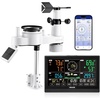 image:imageVEVOR 7in1 WiFi Weather Station with APP 75Inch VA Display Wireless Solar Powered Outdoor Sensor Rain Gauge Indoor Outdoor for Weather Forecast Wind Speed Temperature Humidity Rainfall7in1 WiFi with APP