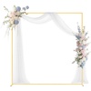 image:imageVEVOR Arch Backdrop Stand 6Ft 5Ft amp 4Ft Set of 3 Balloon Metal Arch Stand for Ceremony Gold Wedding Arch Backdrop Stand Fit for Birthday Party Baby Shower Graduations Holiday66ft