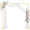 image:imageVEVOR Arch Backdrop Stand 6Ft 5Ft amp 4Ft Set of 3 Balloon Metal Arch Stand for Ceremony Gold Wedding Arch Backdrop Stand Fit for Birthday Party Baby Shower Graduations Holiday88ft