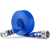 image:imageVEVOR Backwash Hose 15 in x 100 ft Blue PVC Hose with Clamps Camlock Aluminum Fittings Fit Various Pumps for Sewage Treatment Water Transportation and More Agricultural Purposes112 x 50 with connector