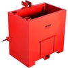 image:imageVEVOR Ballast Box 3Point Category 1 Tractor Ballast of 800lbs Capacity for 2 Inch Hitch Receiver HeavyDuty Steel 43 ft Large Volume Loader Attachment with Sliding Door RedRed