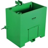 image:imageVEVOR Ballast Box 3Point Category 1 Tractor Ballast of 800lbs Capacity for 2 Inch Hitch Receiver HeavyDuty Steel 43 ft Large Volume Loader Attachment with Sliding Door RedGreen