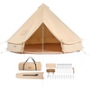 image:imageVEVOR Canvas Tent Bell Yurt 4 Seasons for Camping with Stove Jack Breathable Holds up to 4 People Family Camping Outdoor Hunting Party4m1312ft