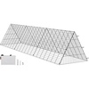 image:imageVEVOR Chicken Tunnels for Yard Metal Poultry Playpen for Outside with Waterproof Cover amp Corner Frames 1181 x 28 x 242 inch LxWxH Easy to Setup Also Widely Used for Ducks Rabbits Geese CoopSingle Panel  Tarp