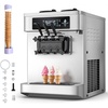 image:imageVEVOR Commercial Ice Cream Machine 2028LH Yield 2200W 3Flavor Freestanding Soft Serve Ice Cream Maker with 2 x 6L Hoppers amp Hopper Agitation PreCooling SelfCleaning for Snack Dessert ShopsCountertop 3 Flavors Flagship Model2026