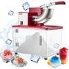 image:imageVEVOR Commercial Ice Crusher 661LBSH 350W Electric Snow Cone Machine with 4 Blades 2000RPM Stainless Steel Shaved Ice Machine with 11 Gal CrushedIce Box for Family Restaurants Bars BlackRed