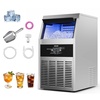 image:imageVEVOR Commercial Ice Maker Machine 130 lbs24h with 30 lbs Storage Capacity BuiltinFreestandingUnder Counter Stainless Steel Ice Maker with LED Display amp SelfCleaning for Home Bar Restaurant