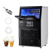 image:imageVEVOR Commercial Ice Maker Machine 80 lbs24h with 12Lbs Storage 32 Cubes per Cycle Stainless Steel Freestanding amp Countertop Ice Maker with LED Display amp SelfCleaning for Home Bar Restaurant80 lbs24h
