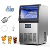 image:imageVEVOR Commercial Ice Maker Machine 80 lbs24h with 13 lbs Storage Capacity CountertopFreestandingUnder Counter Stainless Steel Ice Maker with LED Display amp SelfCleaning for Home Bar Restaurant80lbs24H