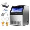 image:imageVEVOR Commercial Ice Maker Machine with Pump 100 lbs24h with 30 lbs Storage Capacity BuiltinFreestandingUnder Counter Stainless Steel Ice Maker with LED Display amp SelfCleaning for Home Bar440lbs24Hwith Pump