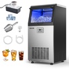 image:imageVEVOR Commercial Ice Maker Machine with Pump 100 lbs24h with 30 lbs Storage Capacity BuiltinFreestandingUnder Counter Stainless Steel Ice Maker with LED Display amp SelfCleaning for Home Bar100lbs24Hwith Pump