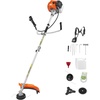 image:imageVEVOR Cordless String Trimmer 52 cc 2Stroke Gas Powered Weed Wacker 17 Cordless Grass Trimmer MultiFunctional Lawn Edger with Shoulder Strap amp 3T Blade Weed Eater for Quick Grass Cleaning